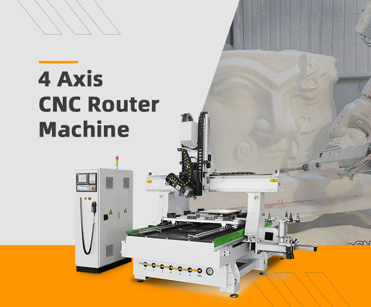 What are the application industries and application advantages of the four-axis CNC engraving machine?